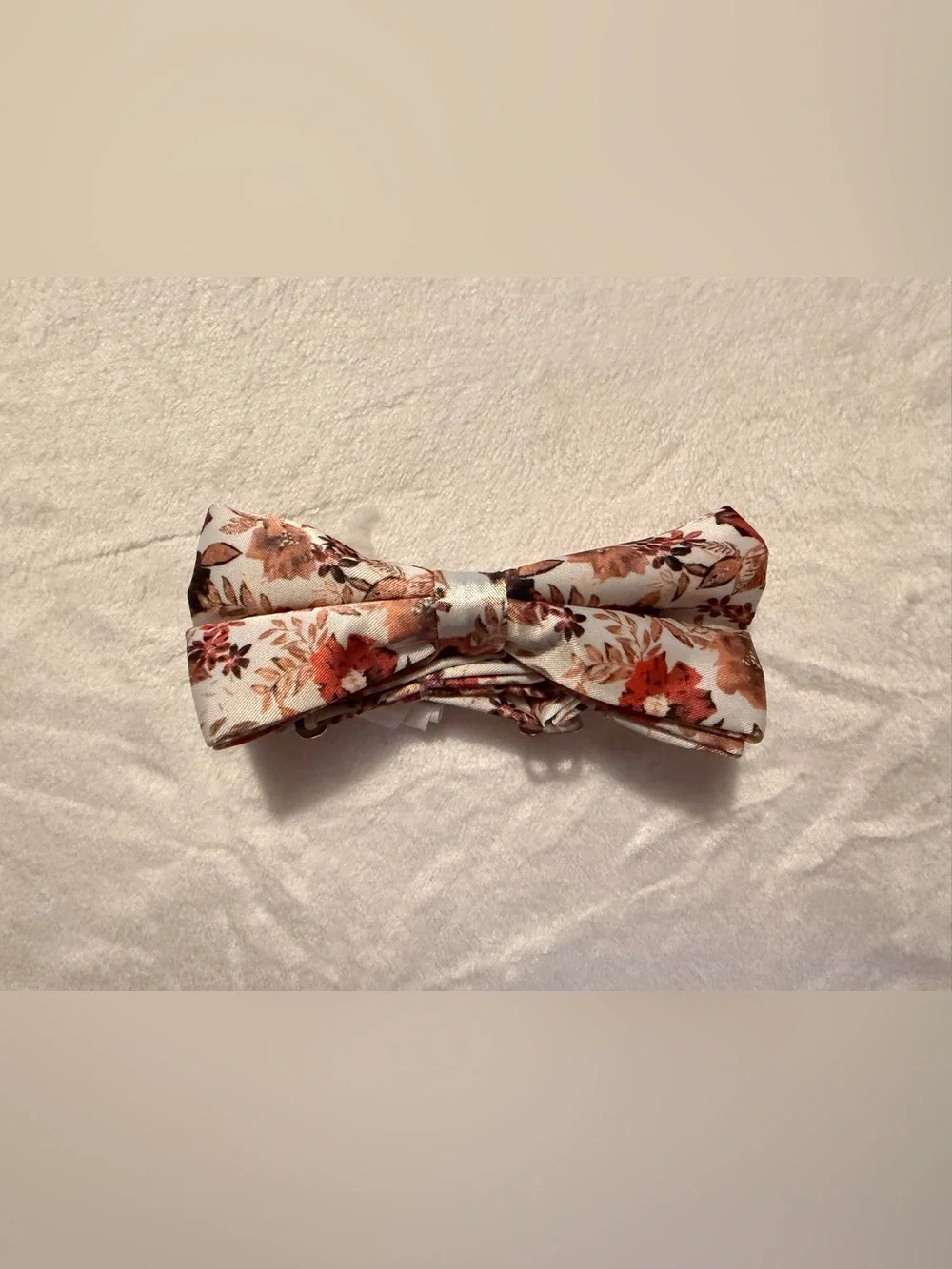 Floral Satin Bow Tie NEW